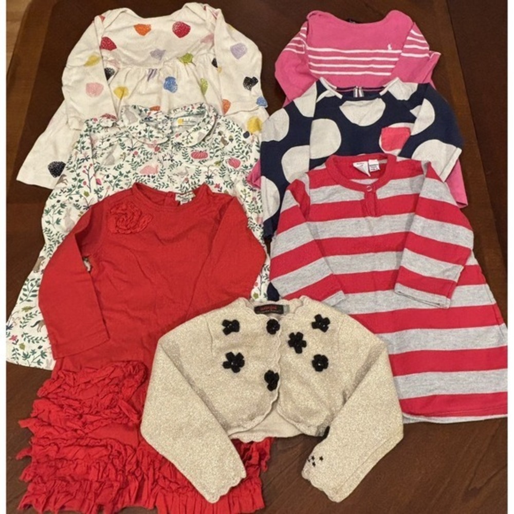Lot of 7 Baby‎ Girl Boden/Ralp Lauren/Other European brands Size 18M- 2T